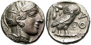 1 Tetradrachm Ancient Greece (1100BC-330) Silver 