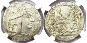 1 Tetradrachm Artaxiad dynasty (190BC - 12AD) Silver Tigranes the Great (140BC - 55BC)