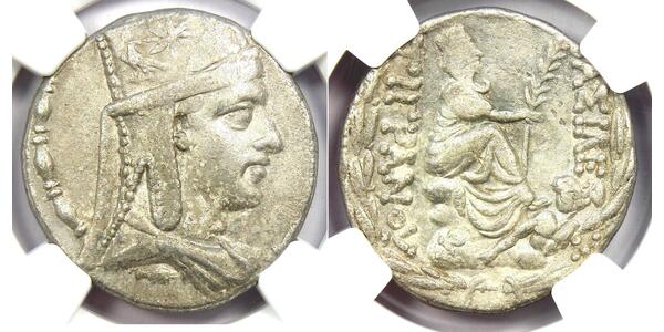 1 Tetradrachm Artaxiad dynasty (190BC - 12AD) Silver Tigranes the Great (140BC - 55BC)