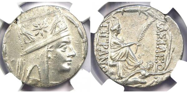 1 Tetradrachm Artaxiad dynasty (190BC - 12AD) Silver Tigranes the Great (140BC - 55BC)