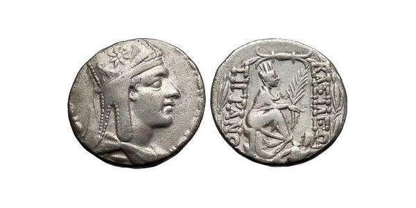 1 Tetradrachm Artaxiad dynasty (190BC - 12AD) Silver Tigranes the Great (140BC - 55BC)