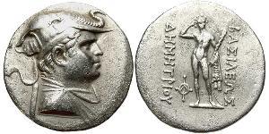 1 Tetradrachm Greco-Bactrian Kingdom (256BC-125BC) Silver Demetrius I (? - 180 BC)