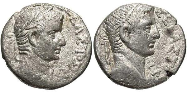 1 Tetradrachm Roman Empire (27BC-395) Silver Tiberius Claudius Nero (42 BC-37)