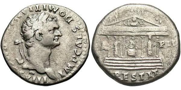 1 Tetradrachm Roman Empire (27BC-395) Silver Domitian  (51-96)