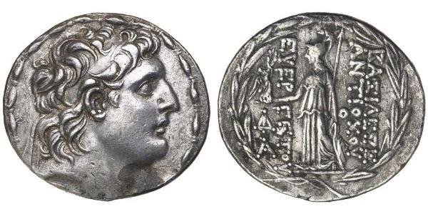 1 Tetradrachm Seleucid Empire (312BC-63 BC) Silver Antiochus VII Euergetes (?-129BC)