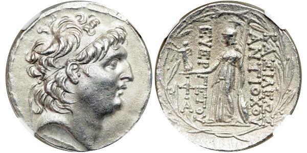 1 Tetradrachm Seleucid Empire (312BC-63 BC) Silver Antiochus VII Euergetes (?-129BC)