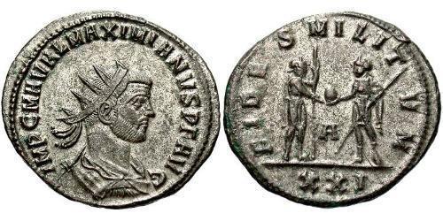 1 Tetradrachm Roman Empire (27BC-395)  Maximianus (250-310)