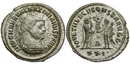 1 Tetradrachm Roman Empire (27BC-395)  Maximianus (250-310)