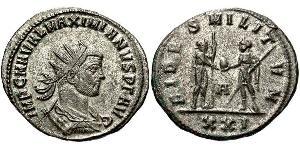 1 Tetradrachm 羅馬帝國  Maximianus (250-310)