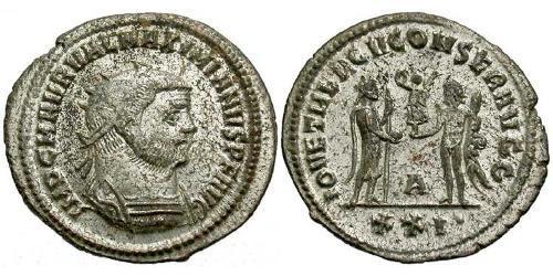 1 Tetradrachm 羅馬帝國  Maximianus (250-310)