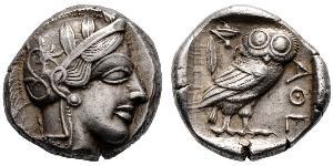 1 Tetradrachm Ancient Greece (1100BC-330) 銀 