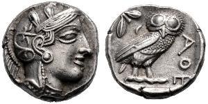 1 Tetradrachm Ancient Greece (1100BC-330) 銀 