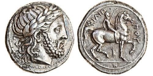 1 Tetradrachm Ancient Greece (1100BC-330) 銀 Philip II of Macedon (382 BC - 336 BC)