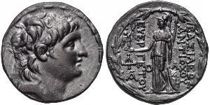 1 Tetradrachm 塞琉古帝国 (312 BC - 63 BC) 銀 Antiochus VII Euergetes (?-129BC)