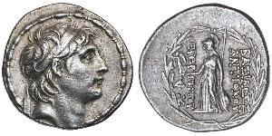 1 Tetradrachm 塞琉古帝国 (312 BC - 63 BC) 銀 Antiochus VII Euergetes (?-129BC)