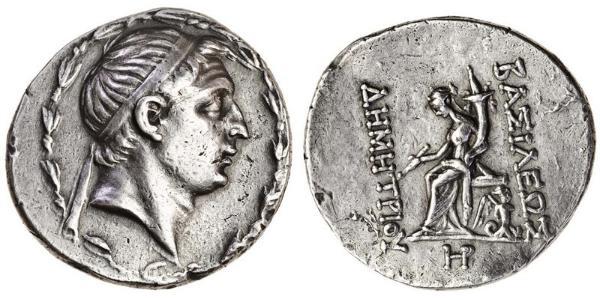 1 Tetradrachm 塞琉古帝国 (312 BC - 63 BC) 銀 Demetrius I Soter (185BC - 150BC)