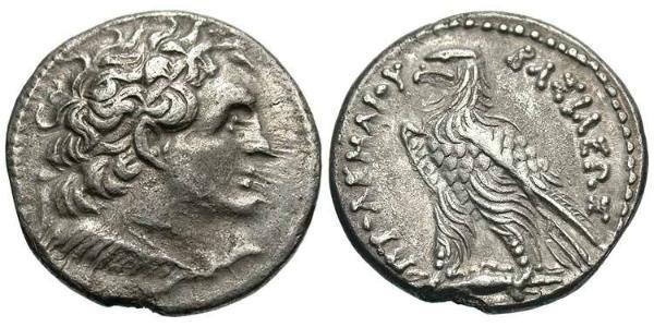 1 Tetradrachm 托勒密王國 (305 BC - 30 BC) 銀 Ptolemy V Epiphanes (210-181BC)