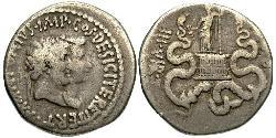 1 Tetradrachm 罗马共和国 (509 BC - 27 BC) 銀 Mark Antony (83BC-30BC)
