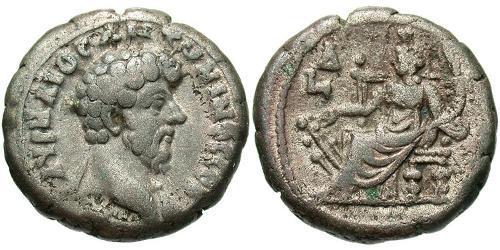 1 Tetradrachm 羅馬帝國 銀 Marcus Aurelius (121-180)