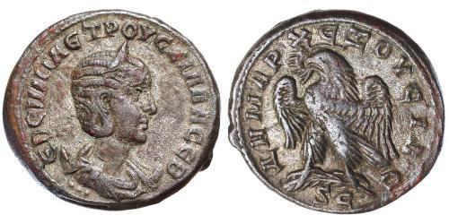 1 Tetradrachm 羅馬帝國 銀 Herennia Etruscilla (249-251)
