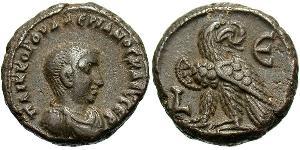 1 Tetradrachm 羅馬帝國 青铜 Valerian II (?-258)