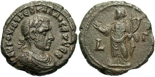 1 Tetradrachm 羅馬帝國 青铜 Trebonianus Gallus (206-253)