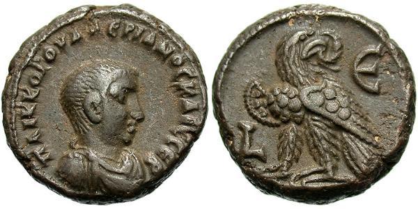 1 Tetradrachm 羅馬帝國 青铜 Valerian II (?-258)