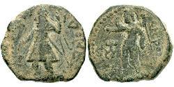 1 Tetradracma Imperio kushán (60-375) Bronce Kanishka I (?-151)