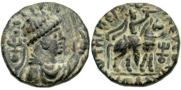 1 Tetradracma Imperio kushán (60-375) Bronce Vima Takto