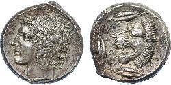 1 Tetradracma Antigua Grecia (1100BC-330) Plata 