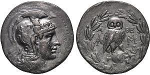 1 Tetradracma Antigua Grecia (1100BC-330) Plata 