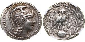 1 Tetradracma Antigua Grecia (1100BC-330) Plata 