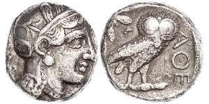 1 Tetradracma Antigua Grecia (1100BC-330) Plata 