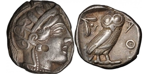 1 Tetradracma Antigua Grecia (1100BC-330) Plata 