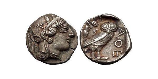 1 Tetradracma Antigua Grecia (1100BC-330) Plata 