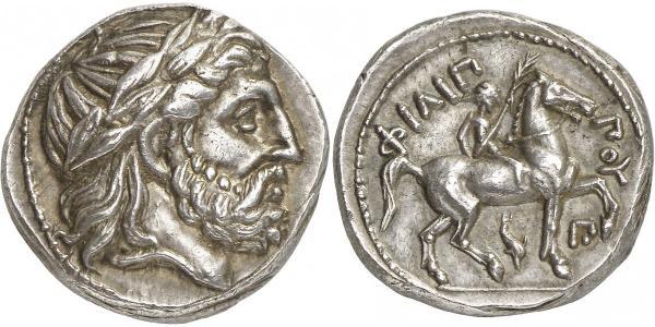 1 Tetradracma Antigua Grecia (1100BC-330) Plata Philip II of Macedon (382 BC - 336 BC)