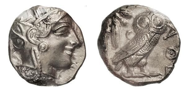 1 Tetradracma Antigua Grecia (1100BC-330) Plata 