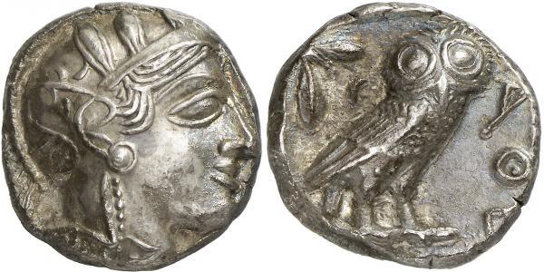 1 Tetradracma Antigua Grecia (1100BC-330) Plata 
