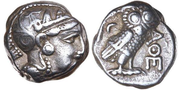 1 Tetradracma Antigua Grecia (1100BC-330) Plata 