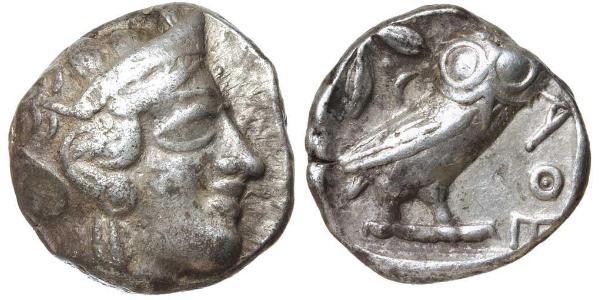 1 Tetradracma Antigua Grecia (1100BC-330) Plata 