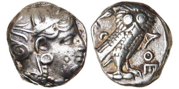 1 Tetradracma Antigua Grecia (1100BC-330) Plata 