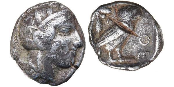 1 Tetradracma Antigua Grecia (1100BC-330) Plata 