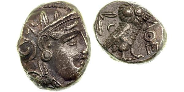 1 Tetradracma Antigua Grecia (1100BC-330) Plata 