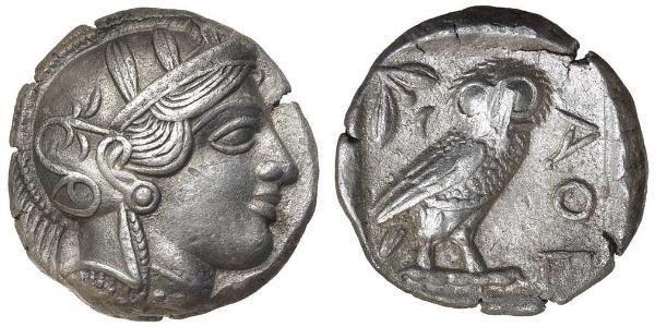 1 Tetradracma Antigua Grecia (1100BC-330) Plata 
