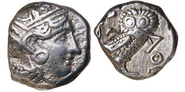 1 Tetradracma Antigua Grecia (1100BC-330) Plata 