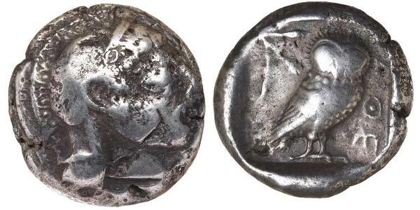 1 Tetradracma Antigua Grecia (1100BC-330) Plata 