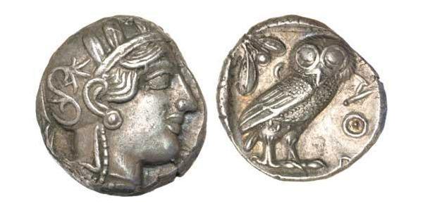 1 Tetradracma Antigua Grecia (1100BC-330) Plata 