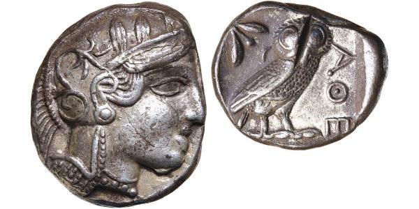 1 Tetradracma Antigua Grecia (1100BC-330) Plata 