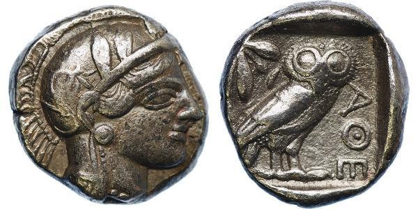 1 Tetradracma Antigua Grecia (1100BC-330) Plata 