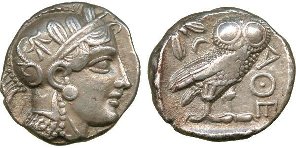 1 Tetradracma Antigua Grecia (1100BC-330) Plata 
